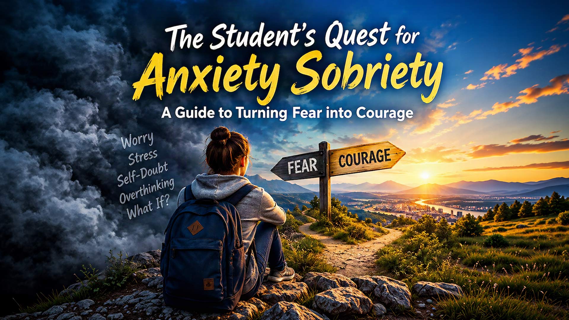 students quest for anxiety sobriety on turning fear to courage