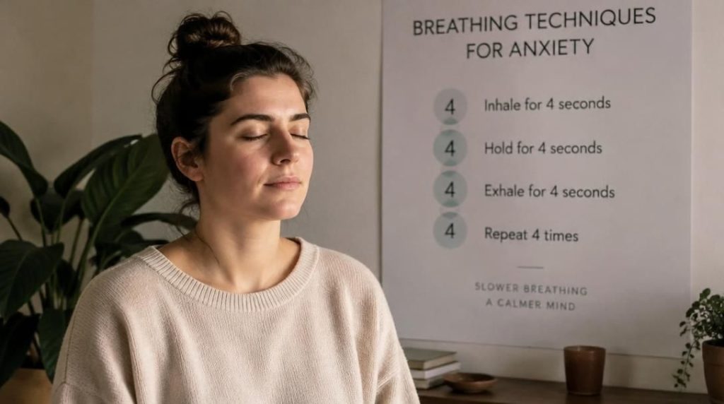 Breathing techniques for anxiety